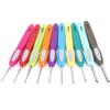 10 Stück Häkelset Kunststoff Rutschfest Farbgriff DIY Feine Spitze Handgewebt Pullover Werkzeuge