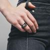SENTIMENTS NO.322 [BLACK] GEOMETRY SQUARE Ring