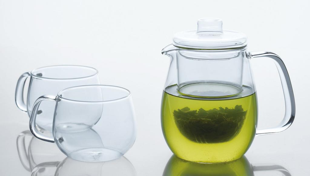 KINTO UNITEA Cup, 350ml, Dishwasher and Microwave Safe, Heat-Resistant Glass, Gift, 8290