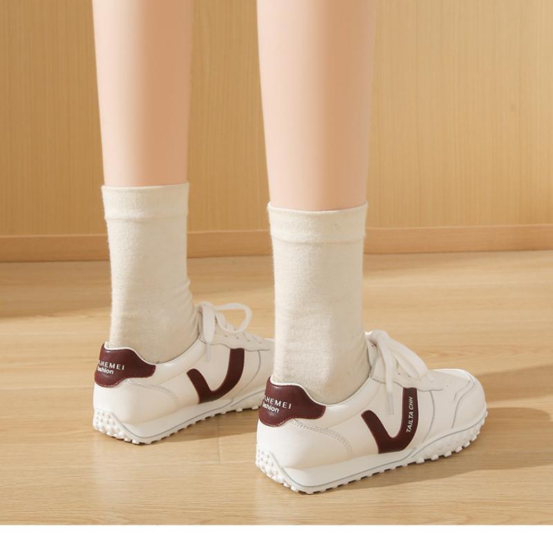 2025 New Women Motion Little White Shoes PU Comfort Women Casual Shoes Outdoors Sneakers Soft Non-slip Sneakers Zapatos De Mujer