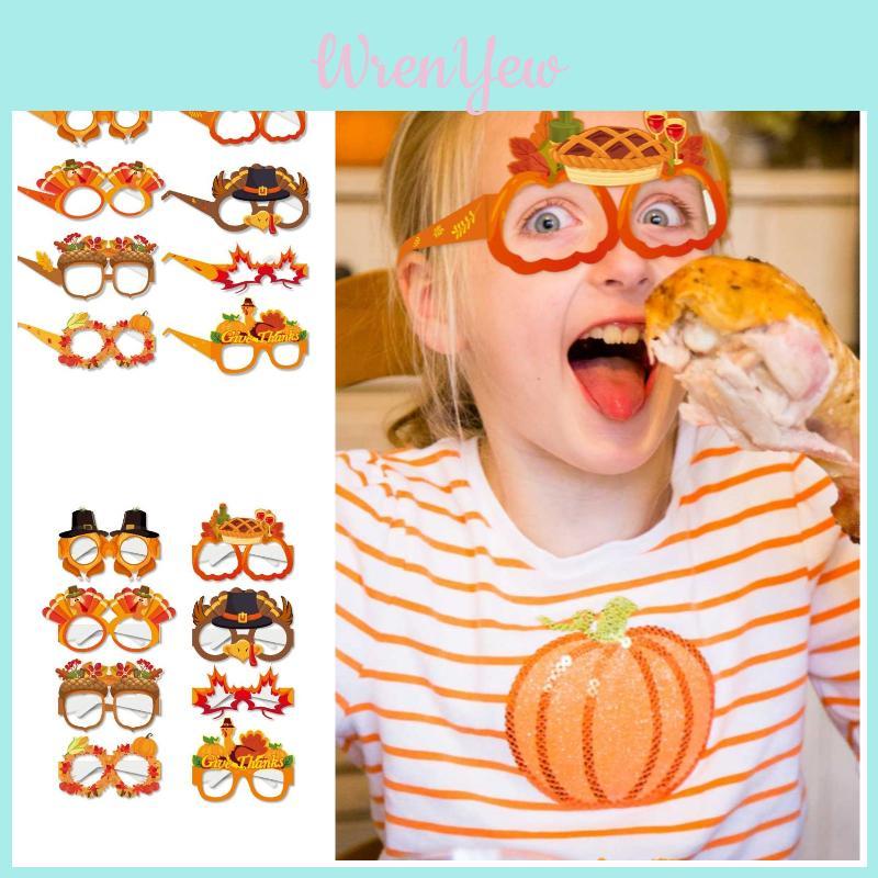 Quirky Thanksgiving Party Props Funny Glasses For Photos Characters)