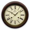 Santel Classical Wall Clock Antique Brown Japanese-made EU-style (Roman Numerals) QL674-R