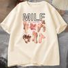 MILF Man I Love Feet Funny Graphic T-Shirt Women Short Sleeve O-Neck T Shirt Streetwear Harajuku Tee Female Clothes