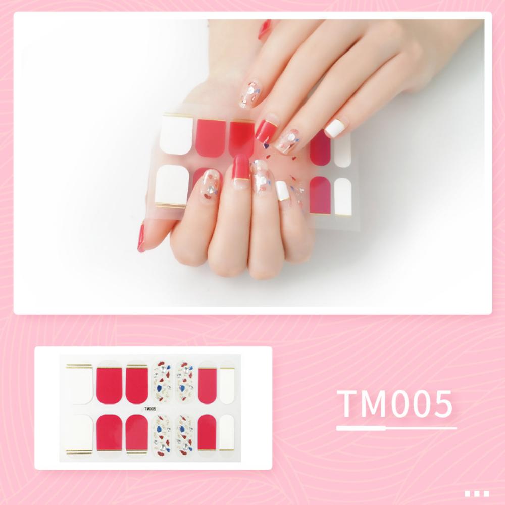 Aufhellender dreidimensionaler Nagelaufkleber Vollaufkleber wasserdichter Nagelpatch Fortgeschrittener Sinn Einfacher Wind Nagellack Kleber