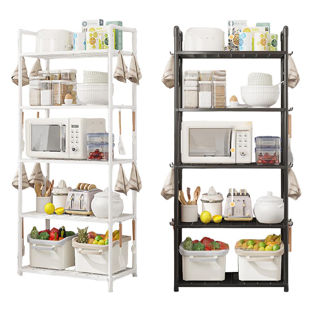5 Tier Shelving Unit Heavy Duty Storage Shelf Adjustable Storage Rack 66 Lbs Capacity for Kitchen Pantry Bathroom Garage Office