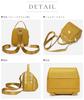 Suitcase Company GPT Mini Backpack for Stylish and with Shoulder Zipper and Mustard Women, 3-Way, Cute, Strap, Gusset, closure, Handbag/Shoulder