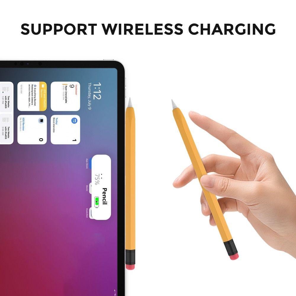 Astuccio in Silicone per Tablet Anti-Scivolo Antiurto Custodia per Stilo Colorata Ergonomica Guscio Protettivo per Matita per Apple Pencil Pro/2