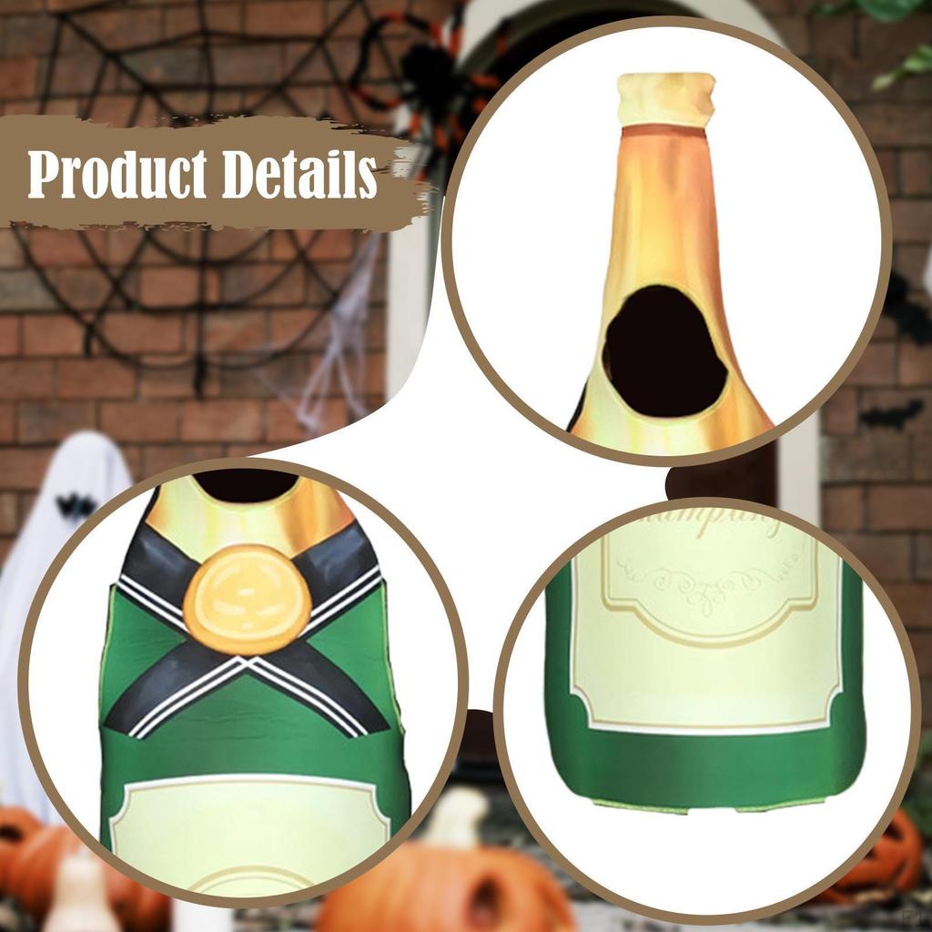 Halloween Beer Bottle Costume Clothes Suit for Party Carnival Festival