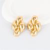 Punk Creative Four Waterdrop Personalized Geometric Smooth Drop Earrings for Women Big Geometry Hyperbole Fashion Party Jewelry