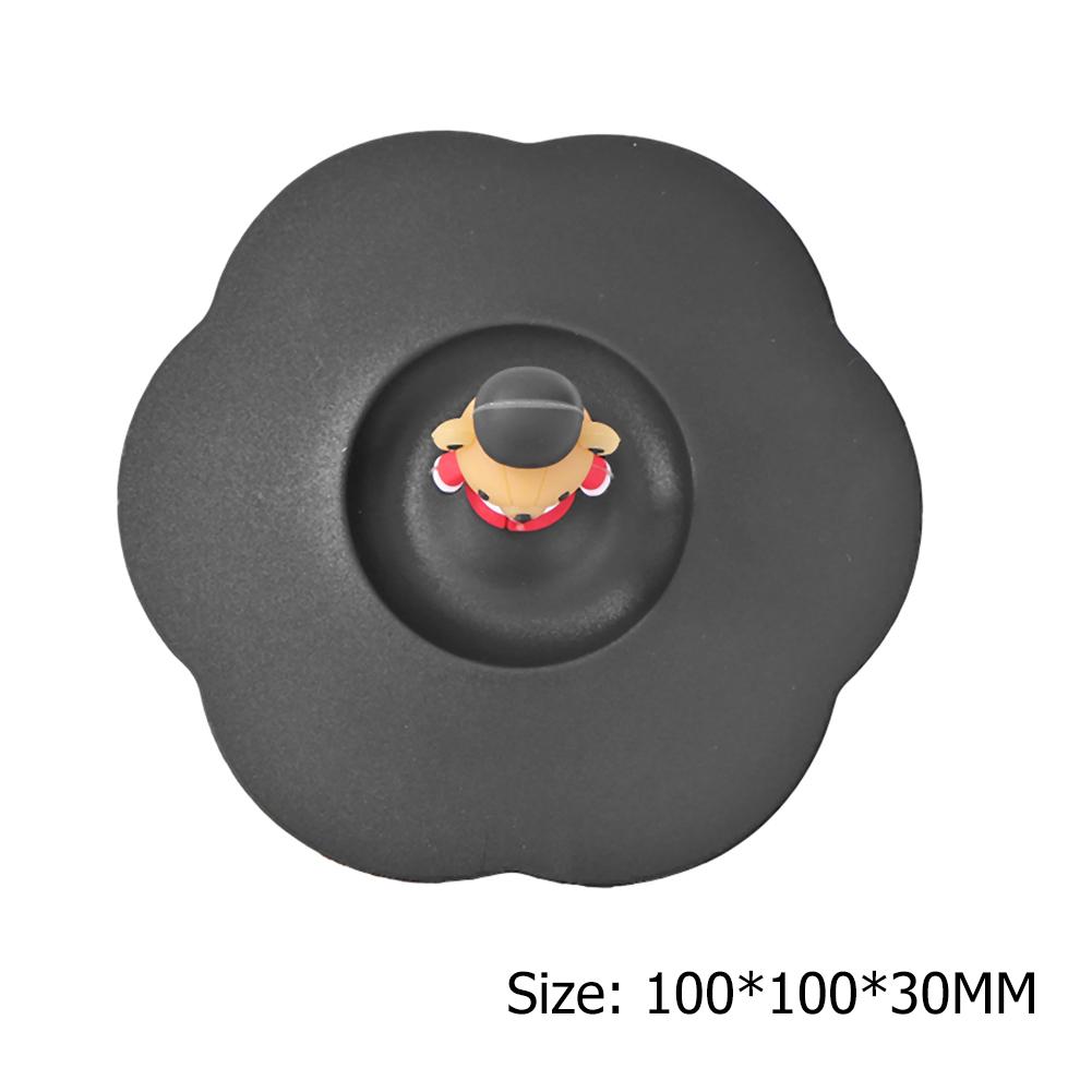 Anti-Dust Silicone Cup Lids Cartoon Cup Sealed Lid Cold/Heat Resistant Drinking Cup Lid Leakproof for Coffee Beer Mug Wine Glass