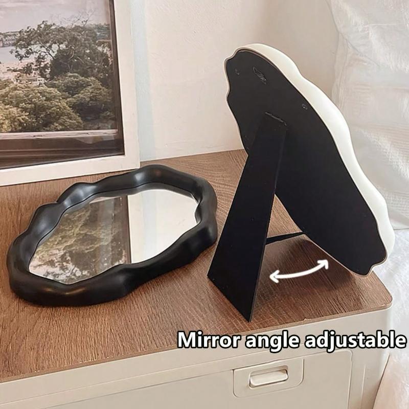 Nordic Style Makeup Mirror High Appearance Value Vanity Mirror for Bedroom Dressing Table Elegant Desktop Decorative Ornament