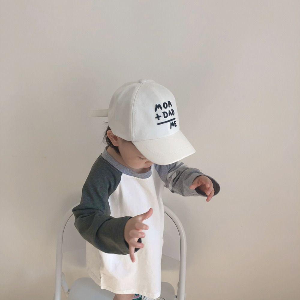 Cute Embroidery Baseball Caps Adjustable Sunscreen Hats Gifts Children's Cap  For Boys Girls