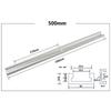 T track Aluminium Alloy Miter Track Miter Bar Slider Table Saw Miter Silver