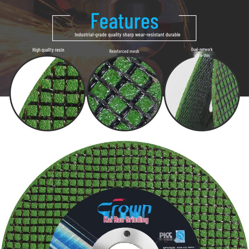 125/150/180 Cutting Disc for Angle Grinder - Resin Grinding Wheel for Stainless Steel and Metal Polishing