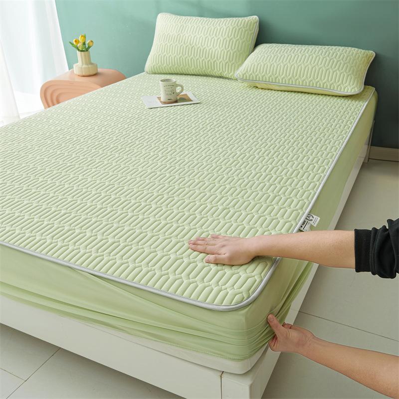 Cartoon Cute Pattern Cooling Fitted Sheet Single Natural Latex Fabric Soft Cushion for Bedding Slow Rebound Non-Slip Mattress