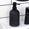 Schwarzer Glas-Seifenspender 400 ml
