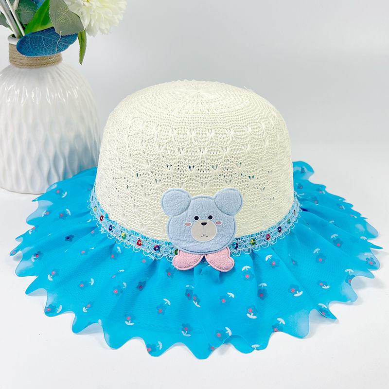 

Летняя детская шляпа женская солнцезащитная летняя шляпа принцессы соломенная шляпа милый тонкий дизайн 2-7 years old