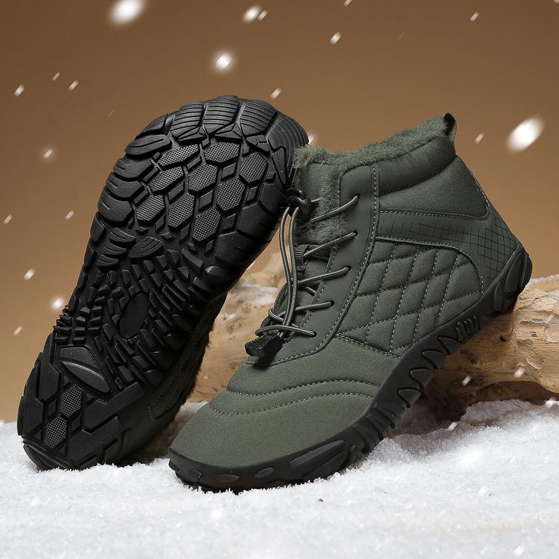 Vintersnøstøvler For menn Kvinner Holder varmen Bomullssko Utendørs tursko Plysj Varm Høy ankelstøvler Sneakers