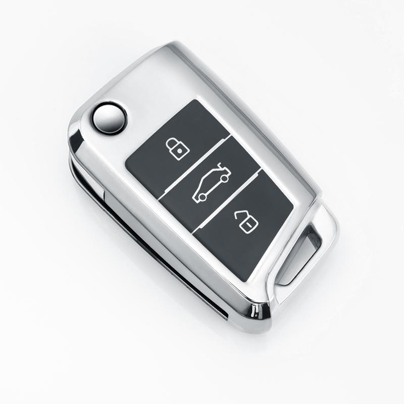 

Подходит для Volkswagen Bora Key Cover New Sagitar LavidaplusTayron TiguanLLamando Golf7Tagefast Bike Packet VolkswagenBStyle-Folding3