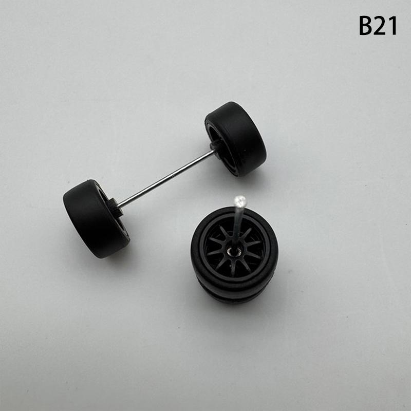 Yenilikçi Abs Temel Modifiye Parçalar Araç Oyuncak Hotwheels Tomica Mini Gt İçin 1 Set 1/64 Model Araba Lastikleri Kauçuk Lastikli