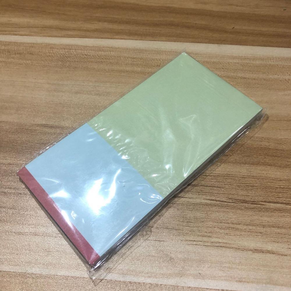 

50/100Sheets Color-blocking Memo Pad Non-sticky Message Paper Writing Notepad School Office 50sheets 100g Paper