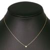 4℃ heart Necklace 3P diamond K10 yellow gold/diamond heart 1.0g Women Used