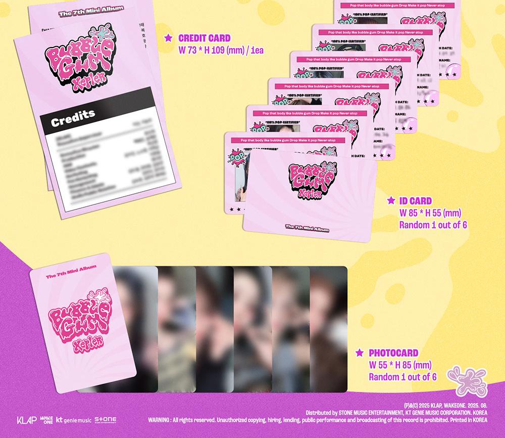 (KIT Ver.) Kep1er [BUBBLE GUM] 7th MINI ALBUM