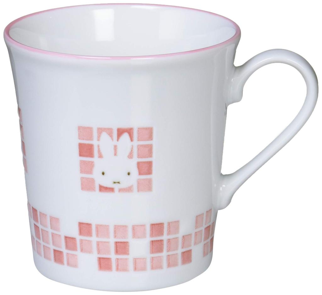 Dick Bruna Mosaic Miffy Pair Mug 260ml Blue Pink 278760 "Miffy Art" (Gift Boxed) &