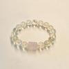Natural Citrine 10mm Beaded Bracelet Women Fashion Simple Crystal Jewelry