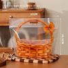 10PCS Transparent Ziplock Bags Self-Sealing Self-Adhesive Bread Holder Large Size Portable Design Food Packaging Bag