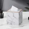Square Leather Tissue Box Holder Modern Minimalist Home Hotel Living Room Bedroom Dining Car Waterproof Multi-Use