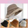 Winter Fashionable Womens Bucket Hat Plush Lambswool Fabric For Stylish And Warm Outfits