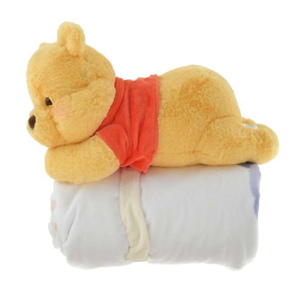 Disney Pooh & Friends Blanket with Plush doll ( NUIGURUMI ) Japan NEW