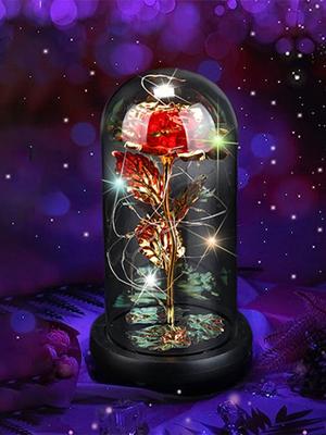 Valentine's Day Gift Artificial Rose Flower Roses Flower Birthday Gifts for Women Romantic Gifts for Her Colorful In A Plastic Unique Present