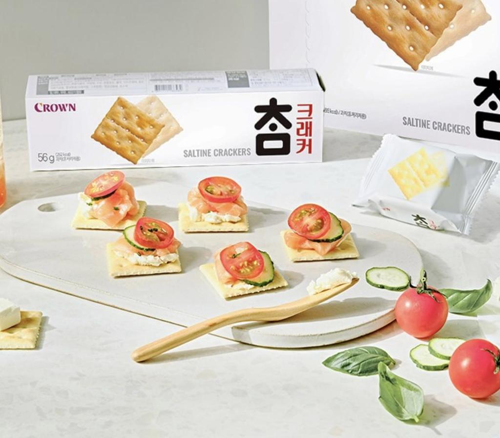 Crown Charm Cracker Crispy Savory Snack 280g X 3 Pack