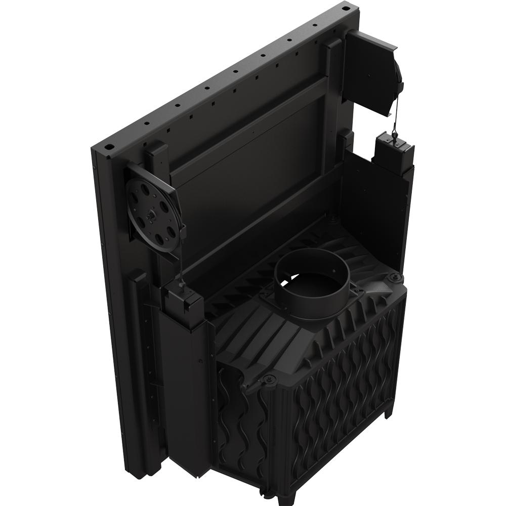 Cast iron fireplace KRATKI WIKTOR 14 kW Ø 200 lift-up