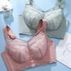 No Underwire Bra Women's Plus Size Full Cup Bra Gathered and Adjusted Lace Bra Breast Cinching Accessory Push Up Bra