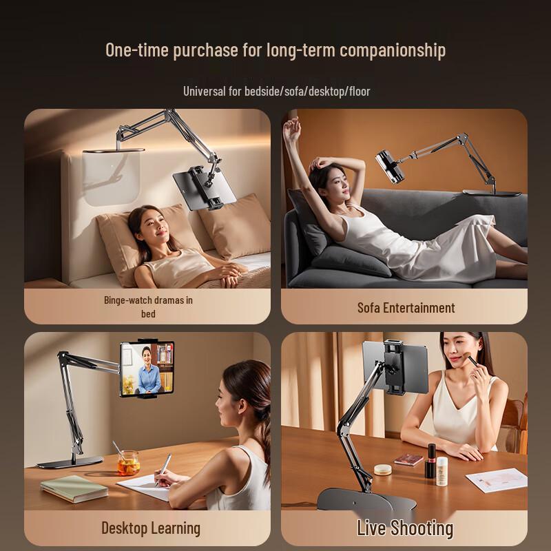 Hidden Clamp Bedside Phone & Tablet Stand