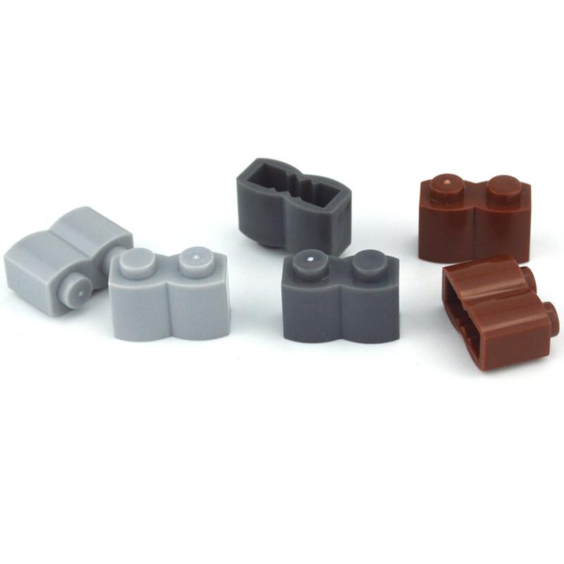 Briques de Construction DIY 1x2 Points Briques Ondulées Jouets Éducatifs Créatifs pour Enfants Compatibles Avec 30136