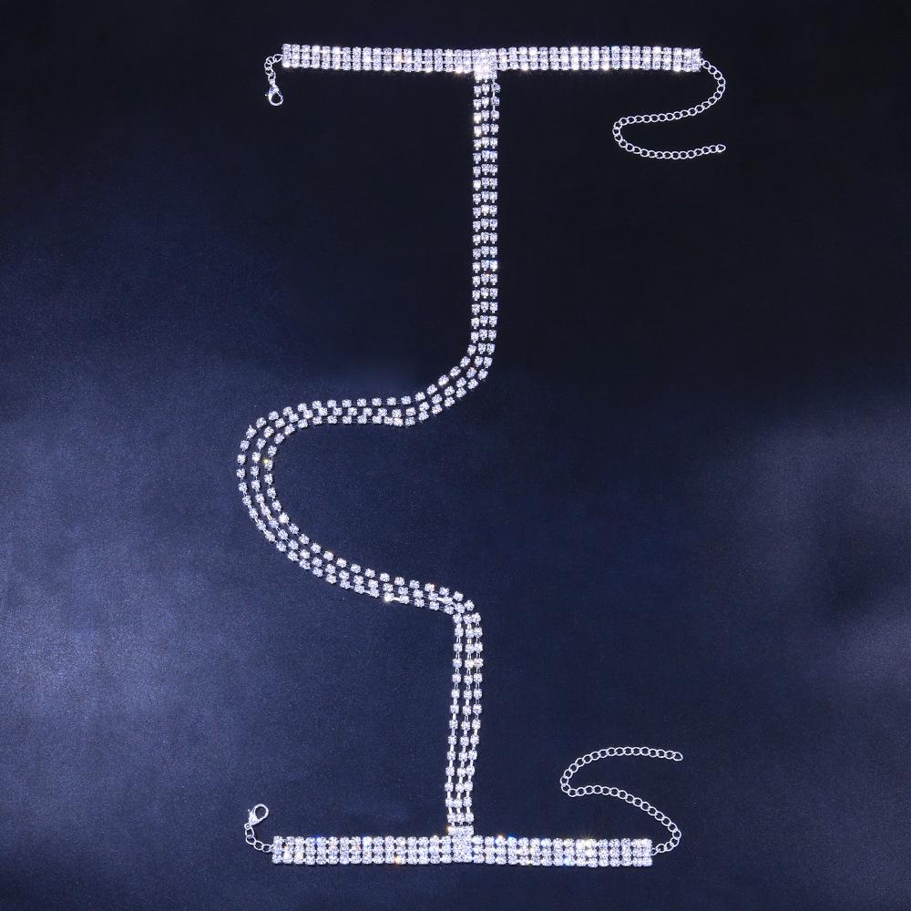 Новый многослойный браслет с бахромой, Модный блестящий браслет-цепочка на руку для ночного клуба серебряный