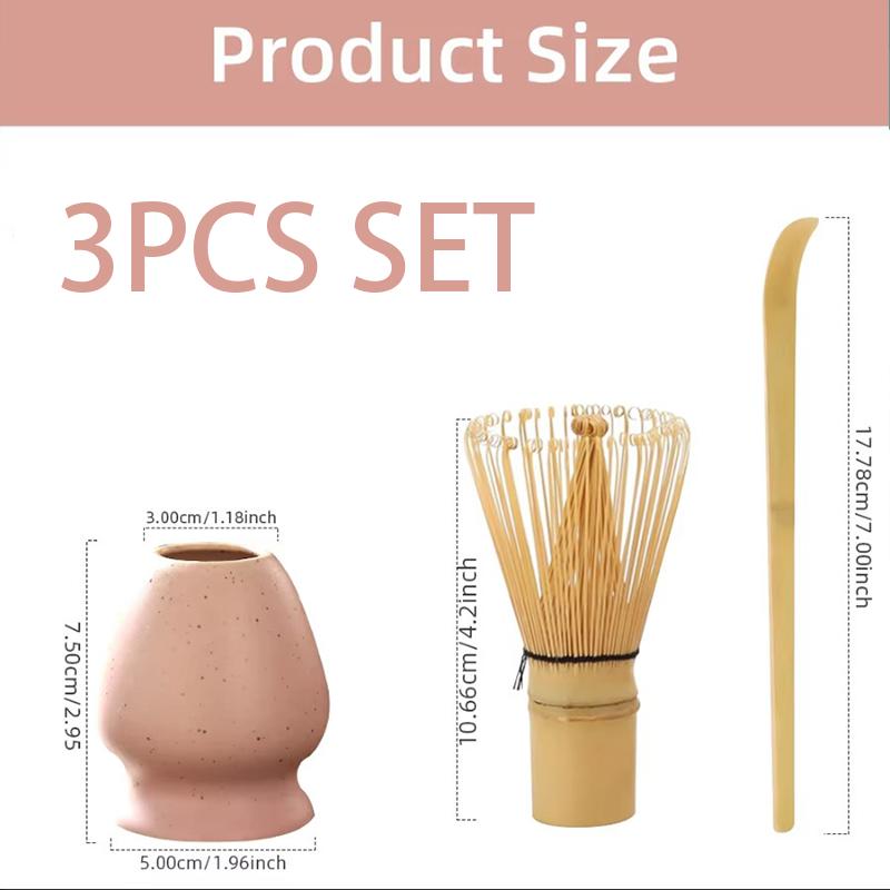 

3/4PCS Japanese Matcha Tea Set Safe Bamboo Whisk Teaspoon Tea Sets Indoor Beverage Shop Tea-making Tools Accessories