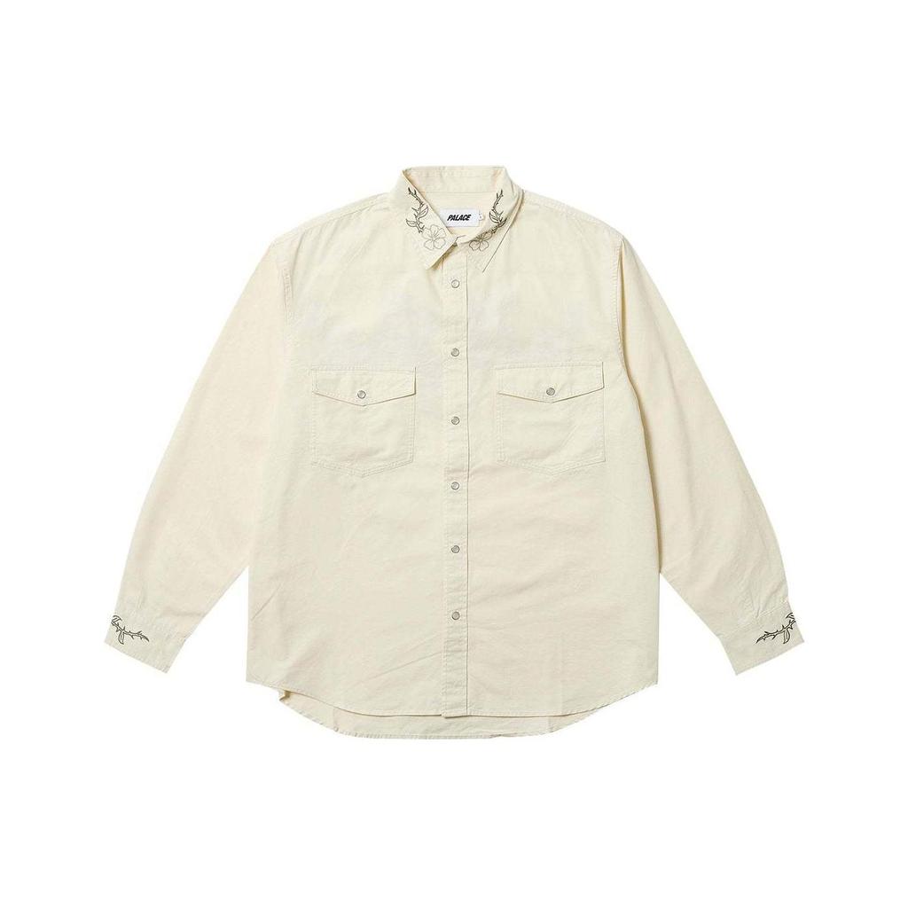 Palace Flexus Shirt Soft White Unisex Tops P26SHT009