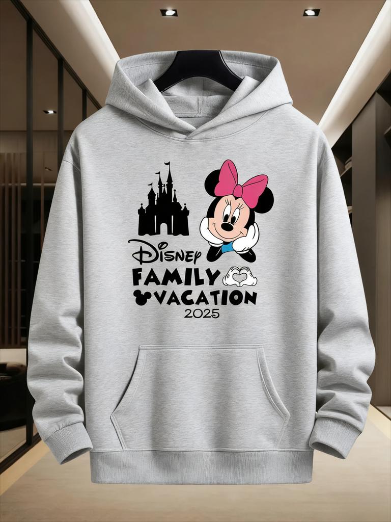 Disney Family Parent-child Outfits Mickey Mouse and Minnie Boys Girls Men Women Couples Autumn and Winter Multi-color Hoodies