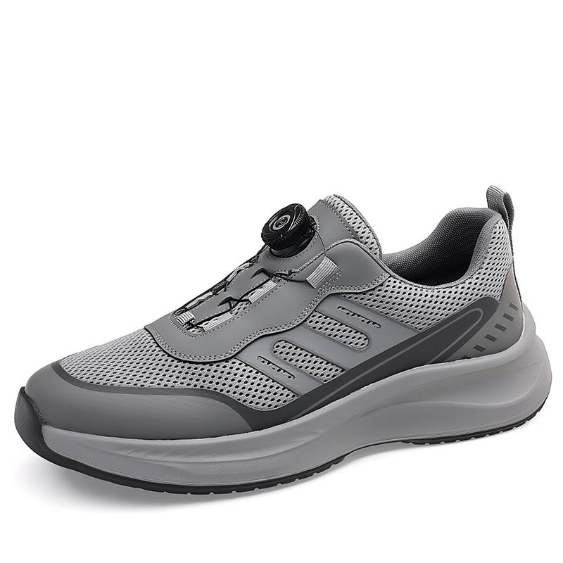 

Модная повседневная мужская кожаная обувь, мужская спортивная обувь, удобная обувь на толстой подошве для ходьбы на открытом воздухе 38 серый