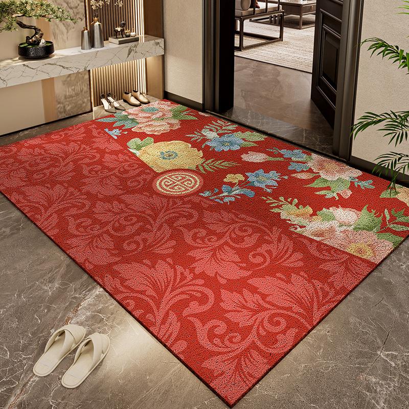 

Праздничный вход и выход, безопасное дверное кольцо, коврик для пола дома, входная дверь, грязеотталкивающий коврик из ПВХ для удаления песка и пыли 60 * 90cm (edge pressing)