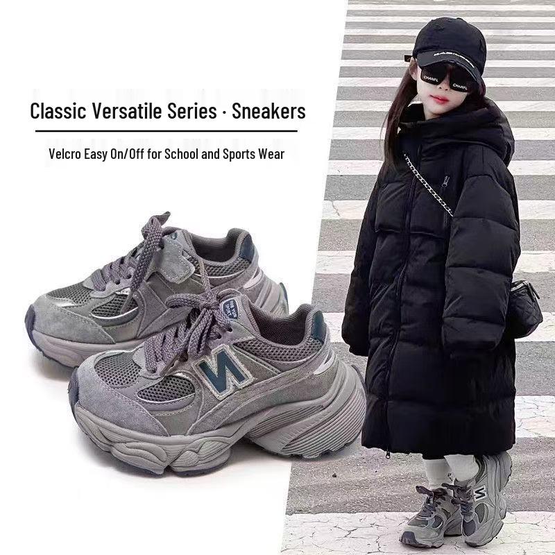 2026 Autumn Girls' Lightweight Running Shoes - Big Kids' Hot-Selling Sports Sneakers