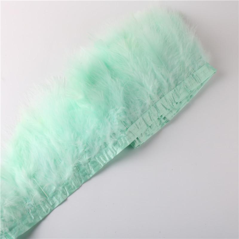 Feather2 Meter Fluffy Marabou Feathers Trim Fringe Wedding Dress Turkey Feather Ribbon Plumes Carnival Accessories Decorative Crafts