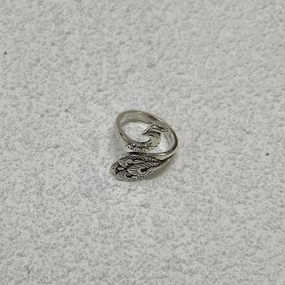 Vintage Three-dimensional Women's Peacock Ring Live Crochet Sweater Ring Artifact Jewelry
