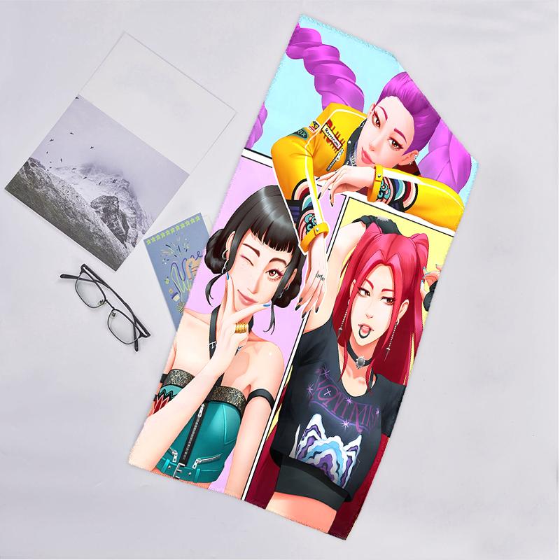 Kpop Hunter Fashion Beach Towel: Ideal for Summer Adventures Soft, Absorbent and Quick Drying Suitable for Swimming and Bathing