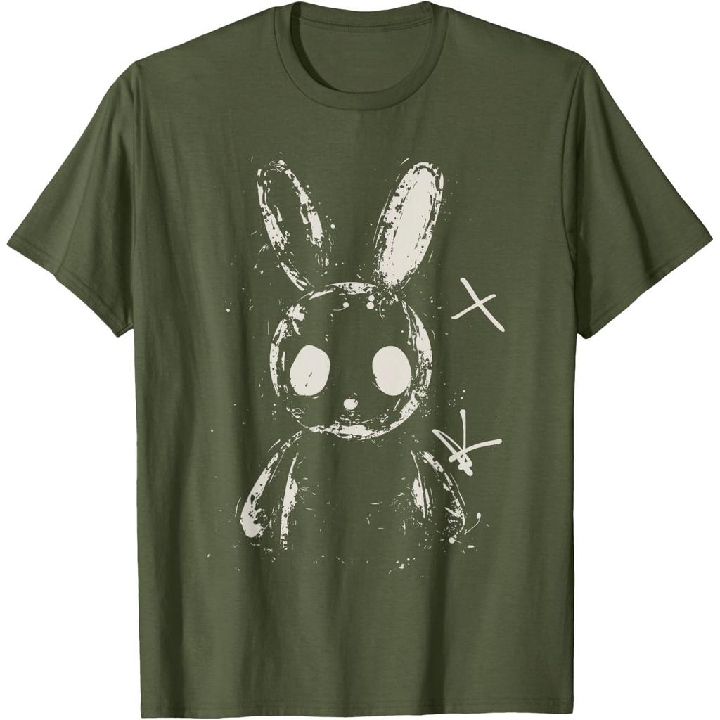 Creepy Cute Bunny Rabbit Alt Goth Grunge Horror Aesthetic T-Shirt